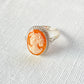 CLASSIC ITALIAN CAMEO RING -SILVER-