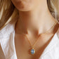 THREE GRACES BLUE CAMEO NECKLACE