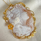 LION AND GIRL CAMEO NECKLACE