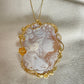 LION AND GIRL CAMEO NECKLACE