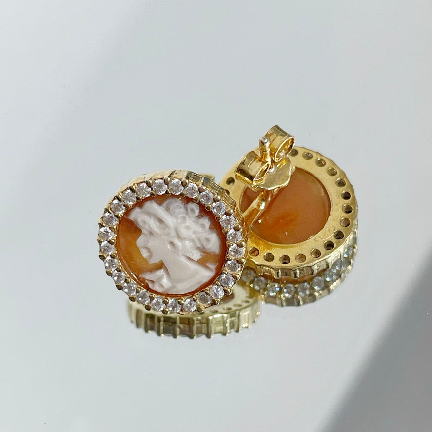 MTO - CLASSIC CAMEO EARRINGS