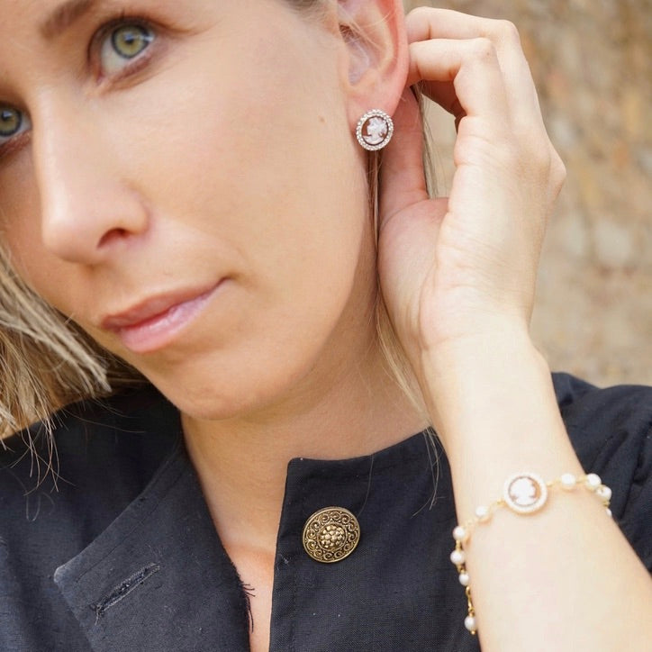 MTO - CLASSIC CAMEO EARRINGS