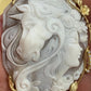 Unicorn Cameo Pendant