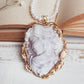 CAMEO AND CORAL NECKLACE - ROMANTIC GAZE