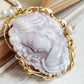 CAMEO AND CORAL NECKLACE - ROMANTIC GAZE