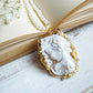 Large Cameo necklace with Coral