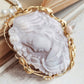 CAMEO AND CORAL NECKLACE - ROMANTIC GAZE