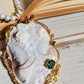 Large Cameo Pendant & Emrald