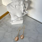 18k Gold Cameo Drop Earrings