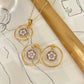 CAMEO HOOP EARRINGS