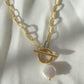 Pearl Pendant & Link Chain Necklace