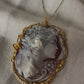 LION AND GIRL CAMEO NECKLACE